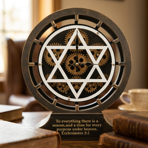 Appointed Times Star of David Clock - Holy Land Gifts