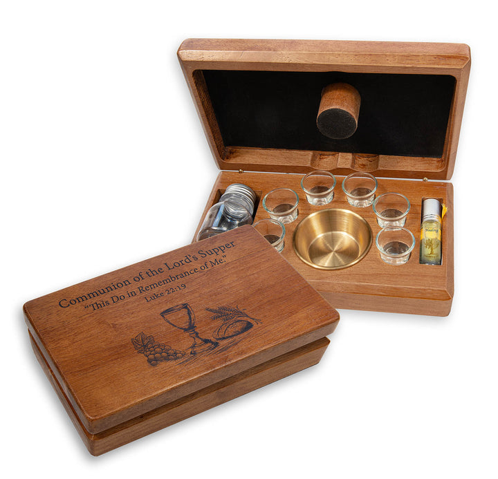 Portable Communion Set for 6 - Holy Land Gifts
