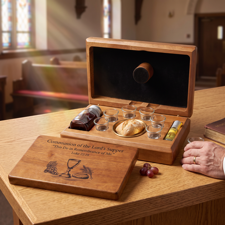 Portable Communion Set for 6 - Holy Land Gifts