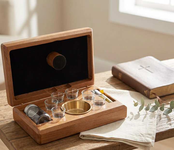 Portable Communion Set for 6 - Holy Land Gifts