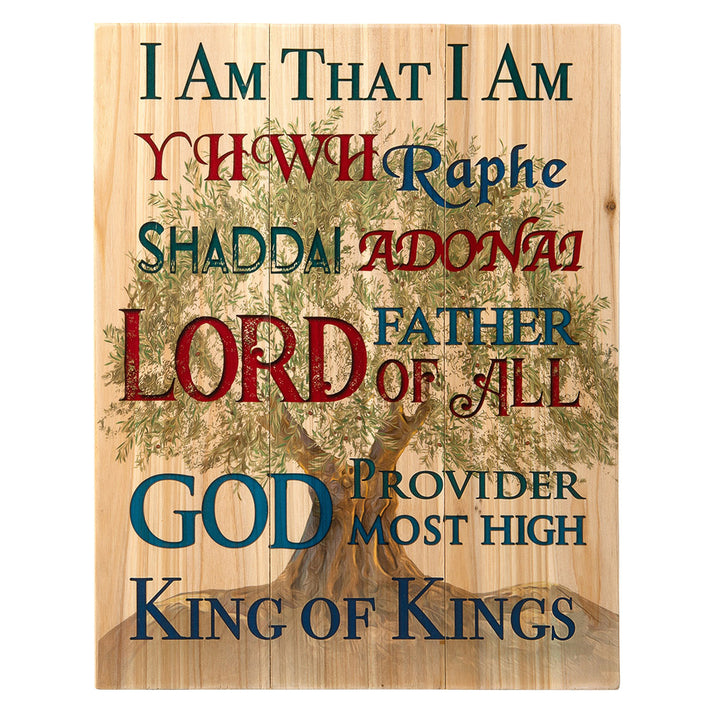 Rustic Names of God Wall Art