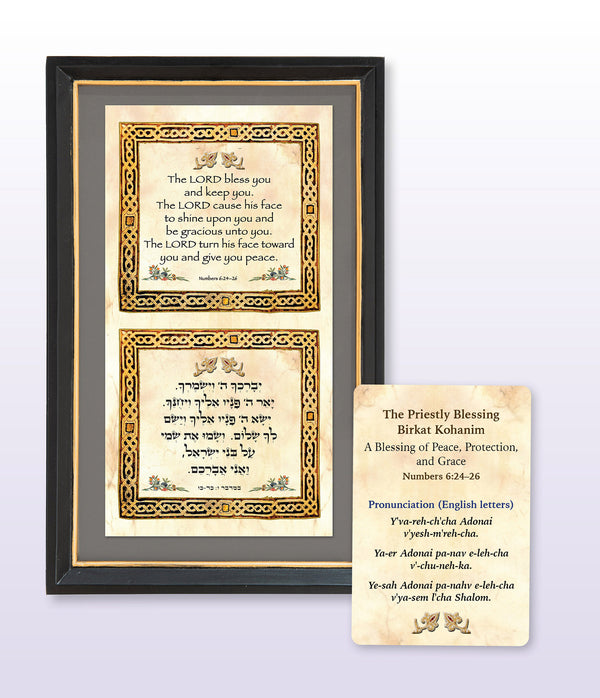 The Priestly Blessing Frame - Holy Land Gifts