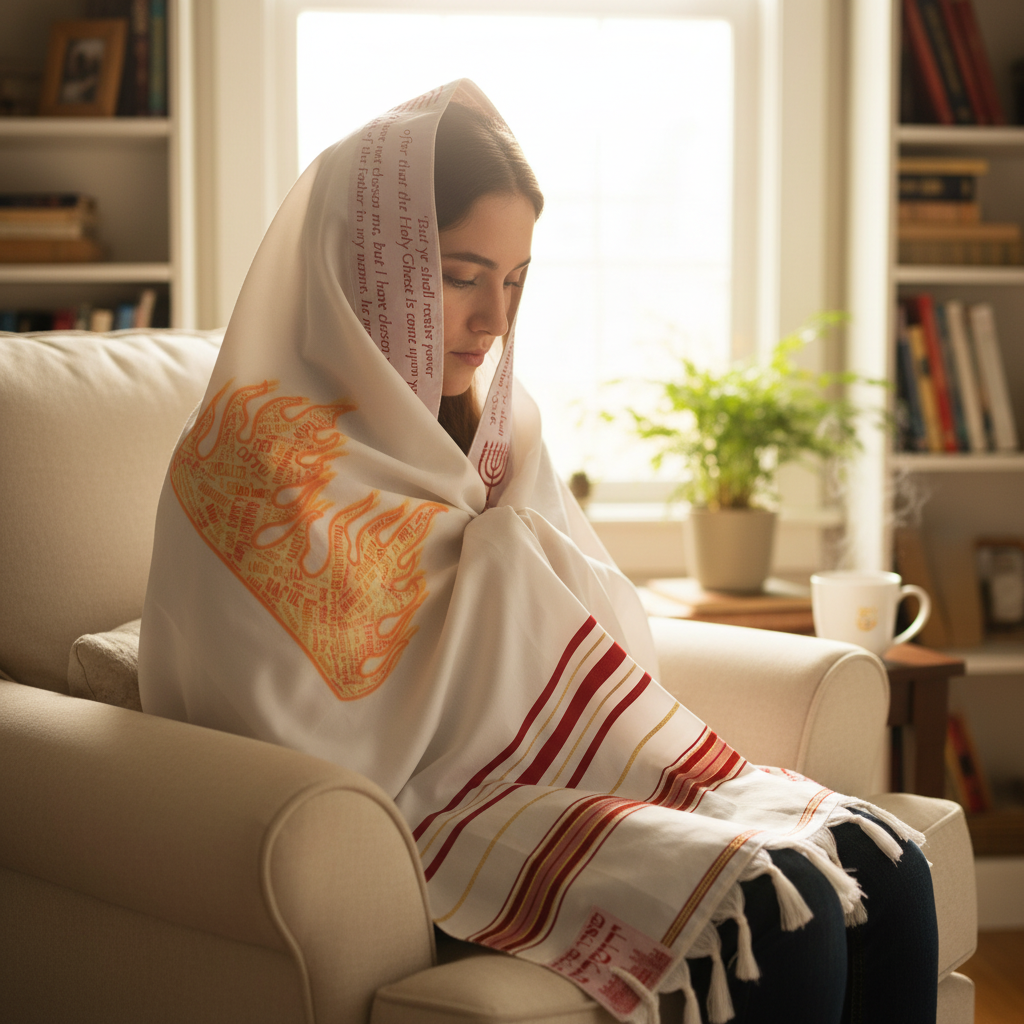 Fire Names of God Prayer Shawl