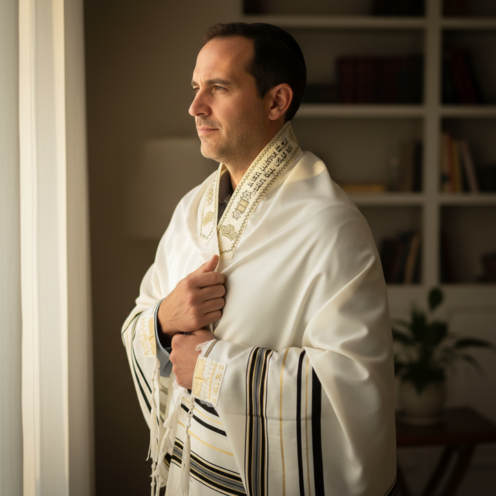Black Prayer Shawl & Bag