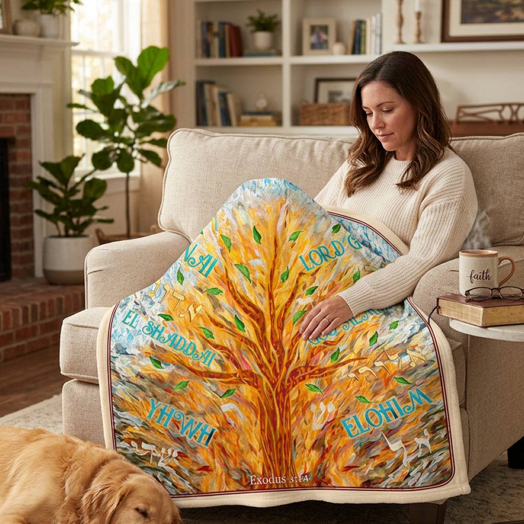 I Am that I Am Plush Blanket - Holy Land Gifts
