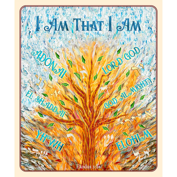 I Am that I Am Plush Blanket