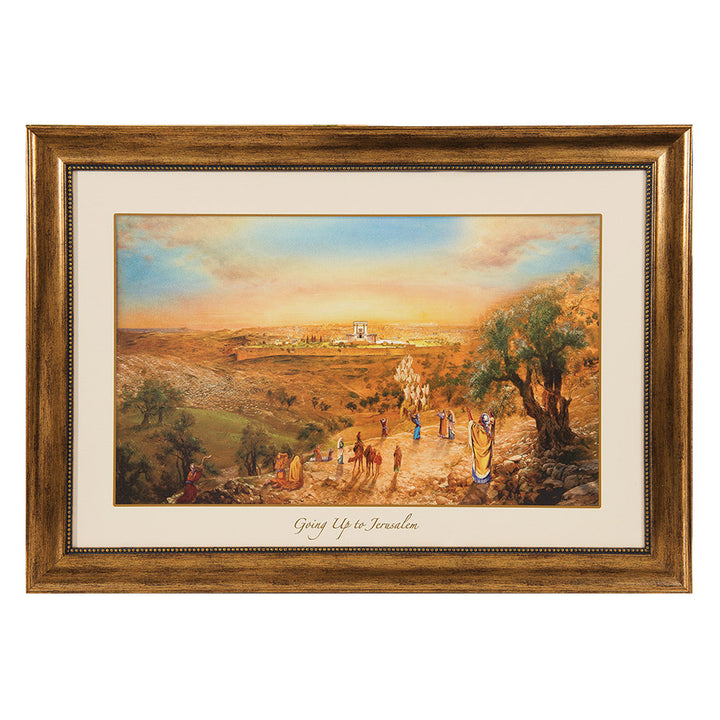 Going Up to Jerusalem Framed Canvas