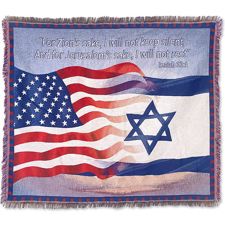 Allies Throw Blanket Isaiah 62:1 - Holy Land Gifts