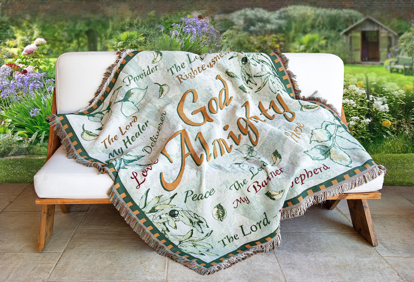 God Almighty Woven Throw Blanket