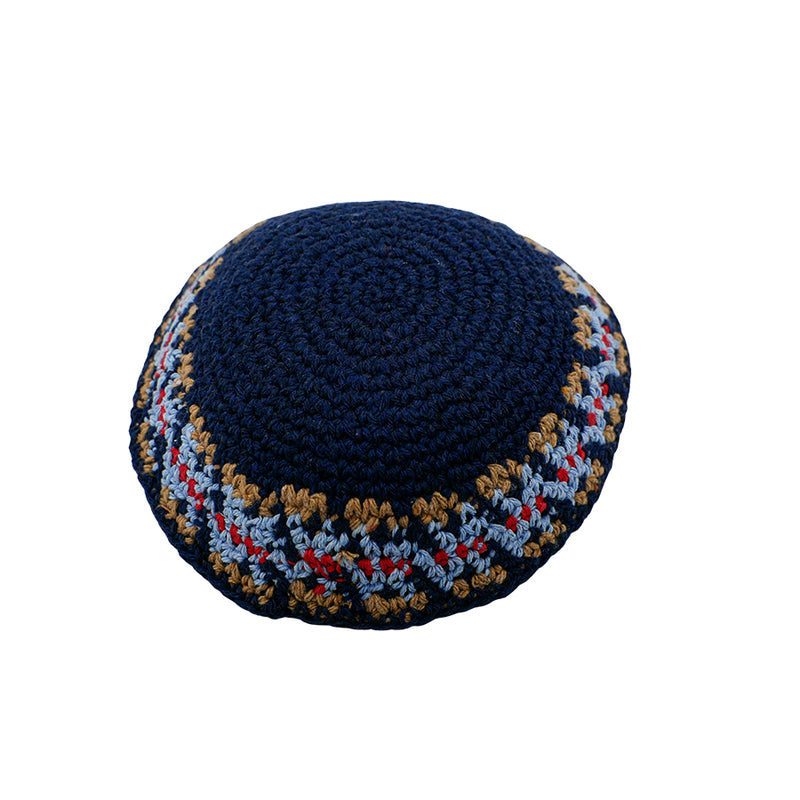 Crocheted Blue Kippah