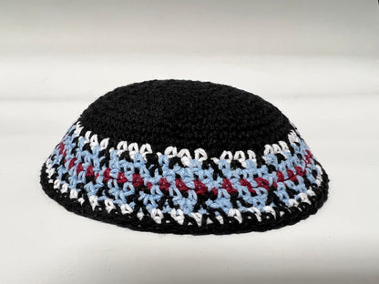 Crocheted Black Kippah