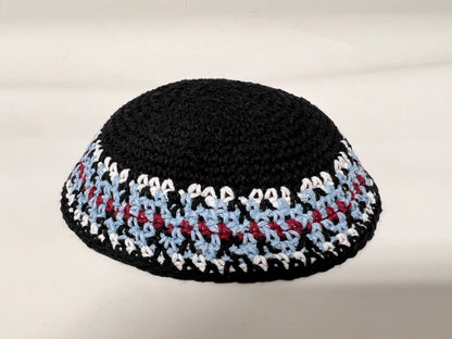 Crocheted Black Kippah
