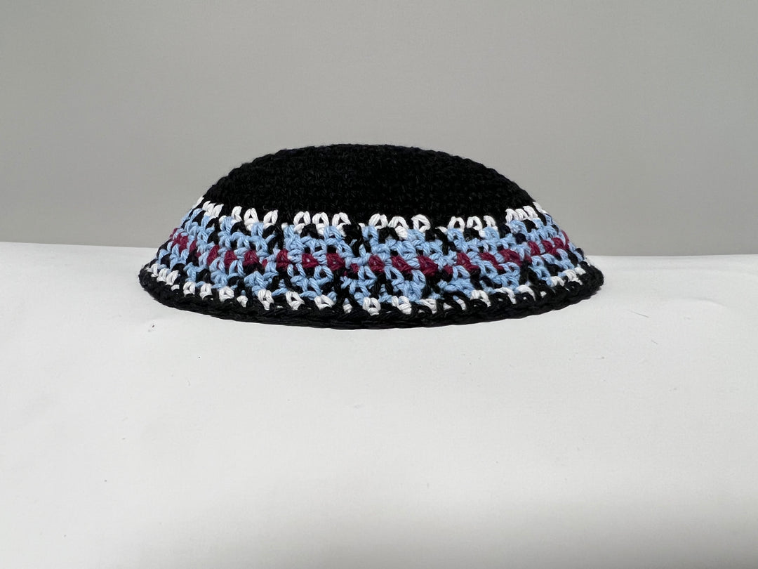 Crocheted Black Kippah