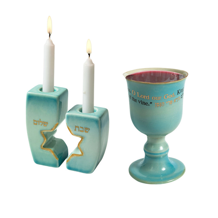 Ceramic Shabbat Set with Star of David