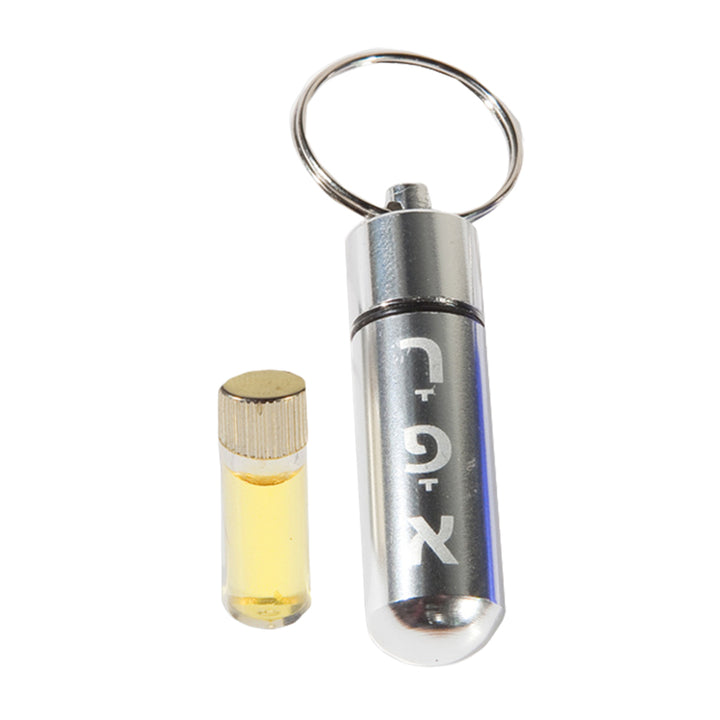 Anointing Oil Metal Silver Key Chain - Holy Land Gifts
