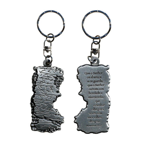 Portuguese Aaron's Blessing Keychain - Holy Land Gifts