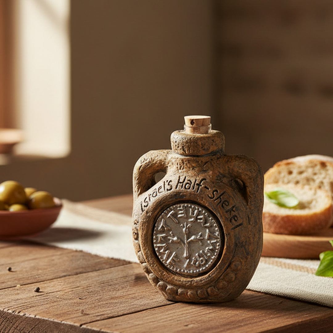 Half Shekel Anointing Flask