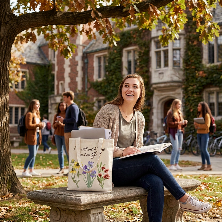 Be Still and Know Tote Bag - Holy Land Gifts