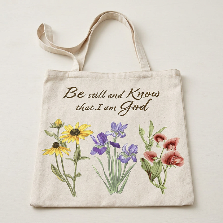 Be Still and Know Tote Bag - Holy Land Gifts