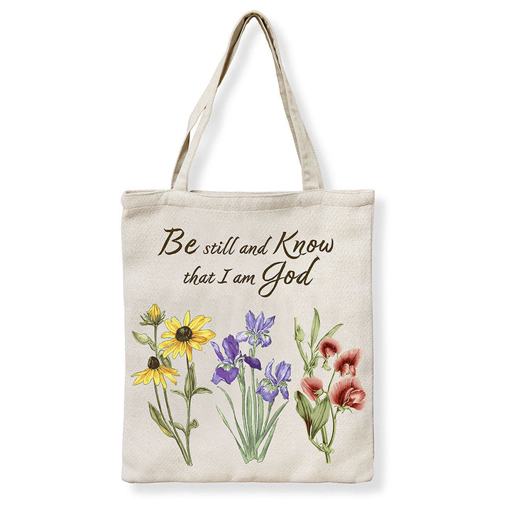 Be Still and Know Tote Bag - Holy Land Gifts