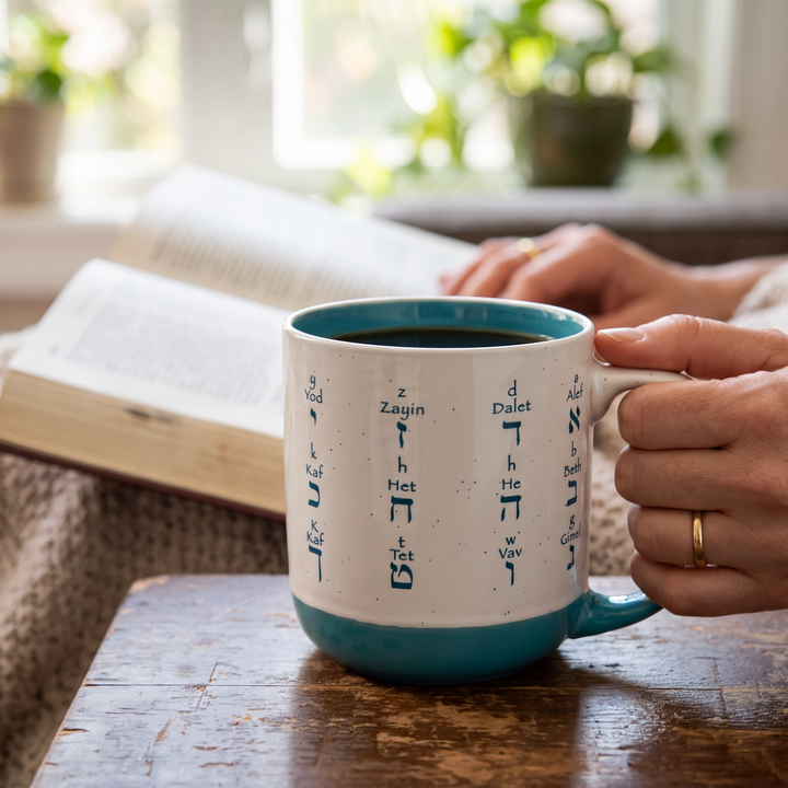 Hebrew Alphabet Mug - Holy Land Gifts
