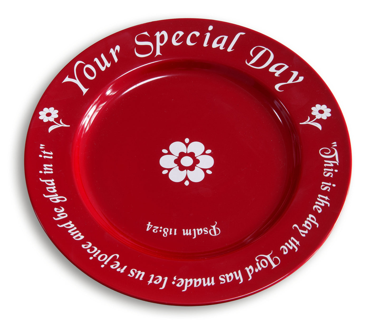 Red Celebration Plate