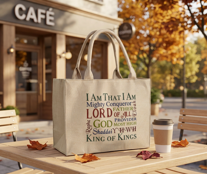 Names of God Tote Bag - Holy Land Gifts