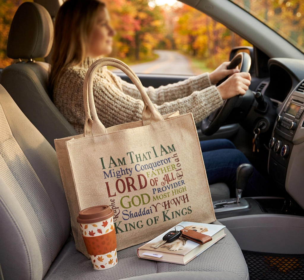 Names of God Tote Bag - Holy Land Gifts