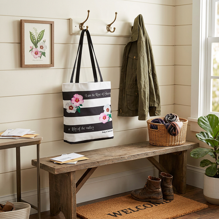 Rose of Sharon Tote Bag - Holy Land Gifts