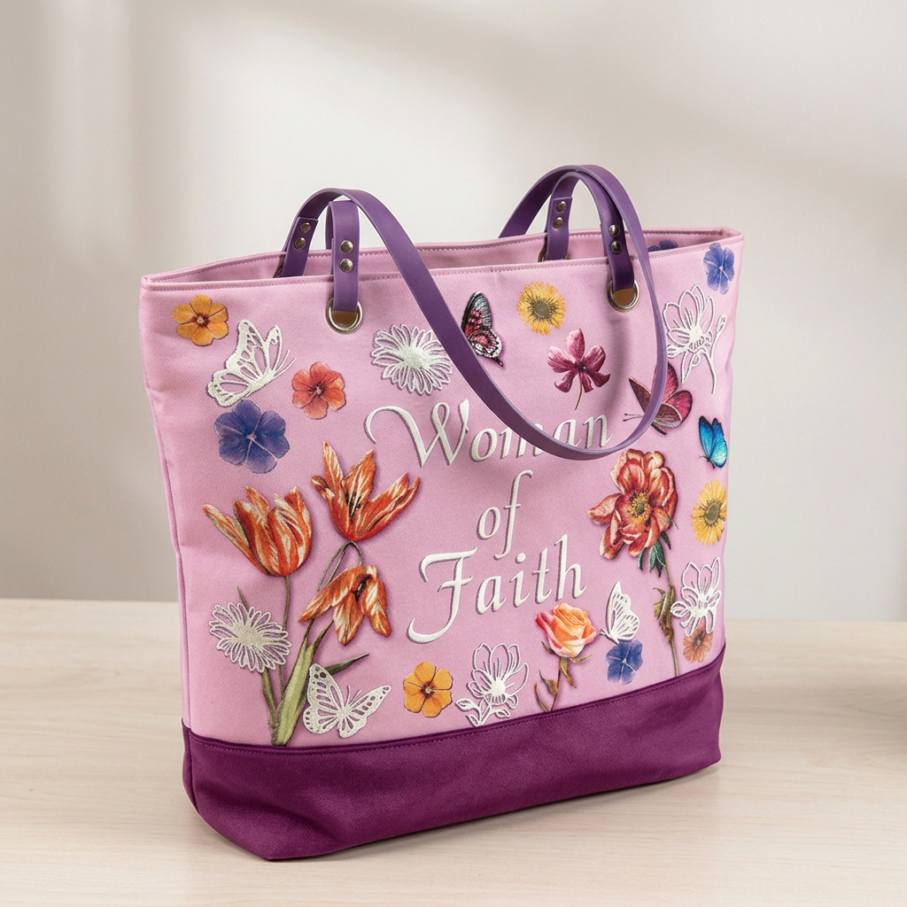 Woman of Faith Tote Bag - Holy Land Gifts