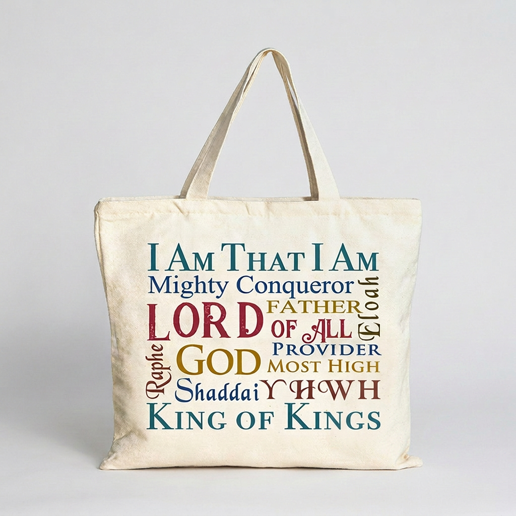 Light Duty Names of God Tote - Holy Land Gifts