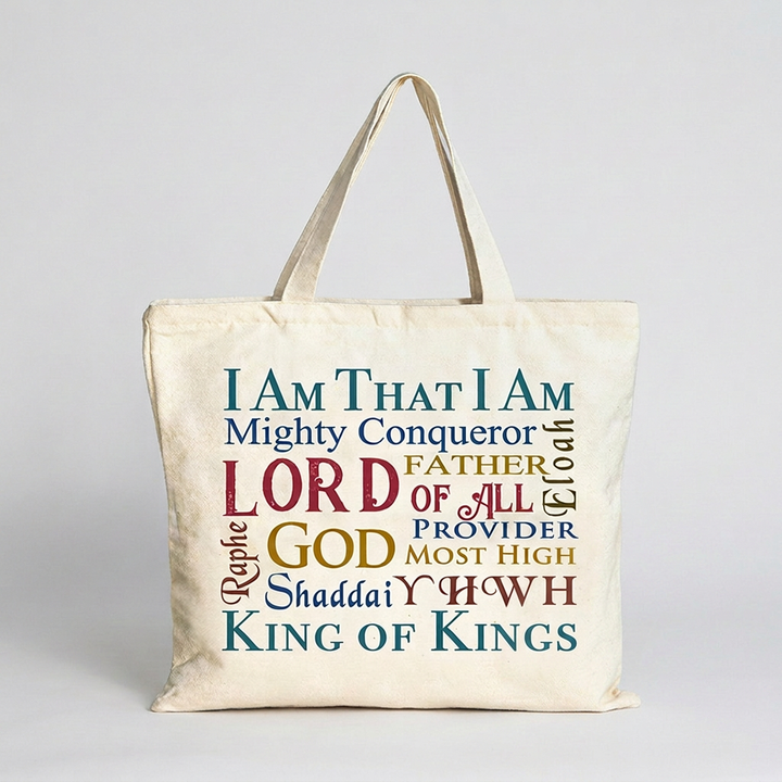 Light Duty Names of God Tote - Holy Land Gifts
