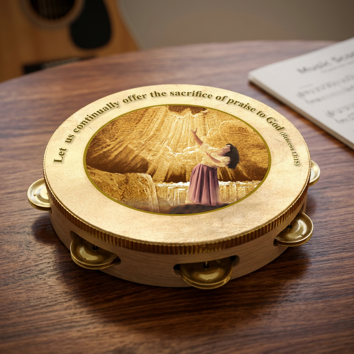 Sacrifice of Praise Tambourine - Holy Land Gifts