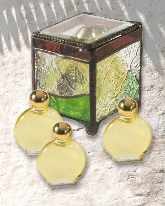 Stained Glass Anointing Oil Box - Holy Land Gifts