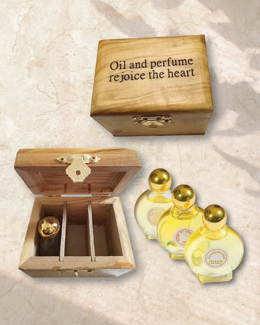 Rejoice the Heart Olivewood Anointing Oil Box
