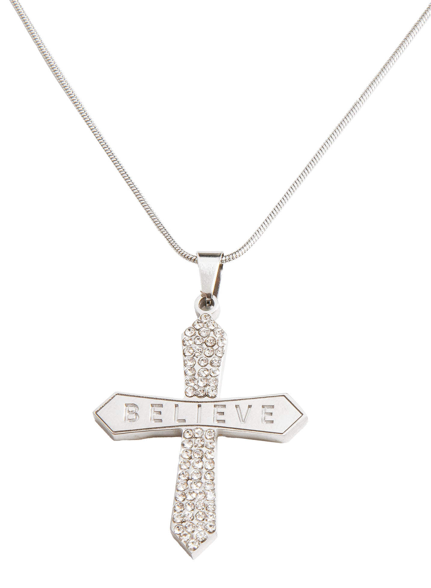 Believe Cross Necklace