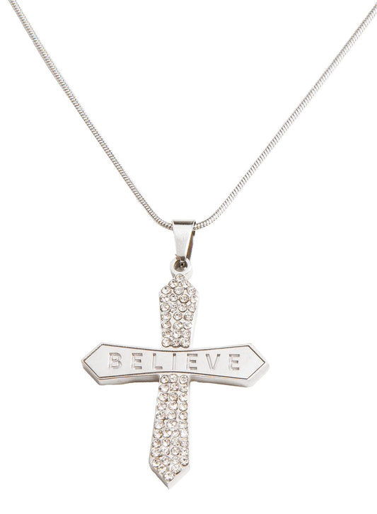 Believe Cross Necklace