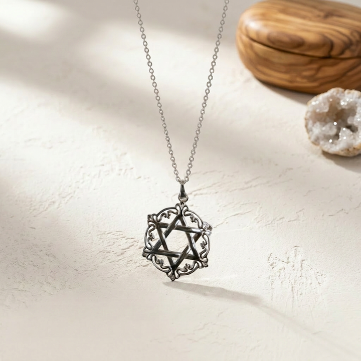 Queen Esther Silver Filigree Necklace - Holy Land Gifts
