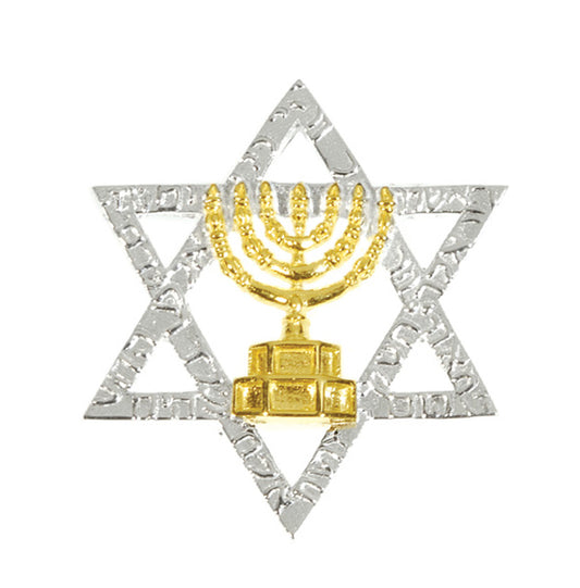 Menorah & Star of David Necklace