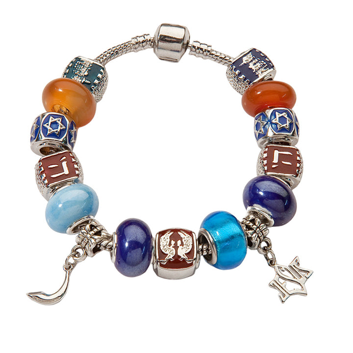 Bible Symbols Bracelet - Shofar & Jesus Star - Holy Land Gifts