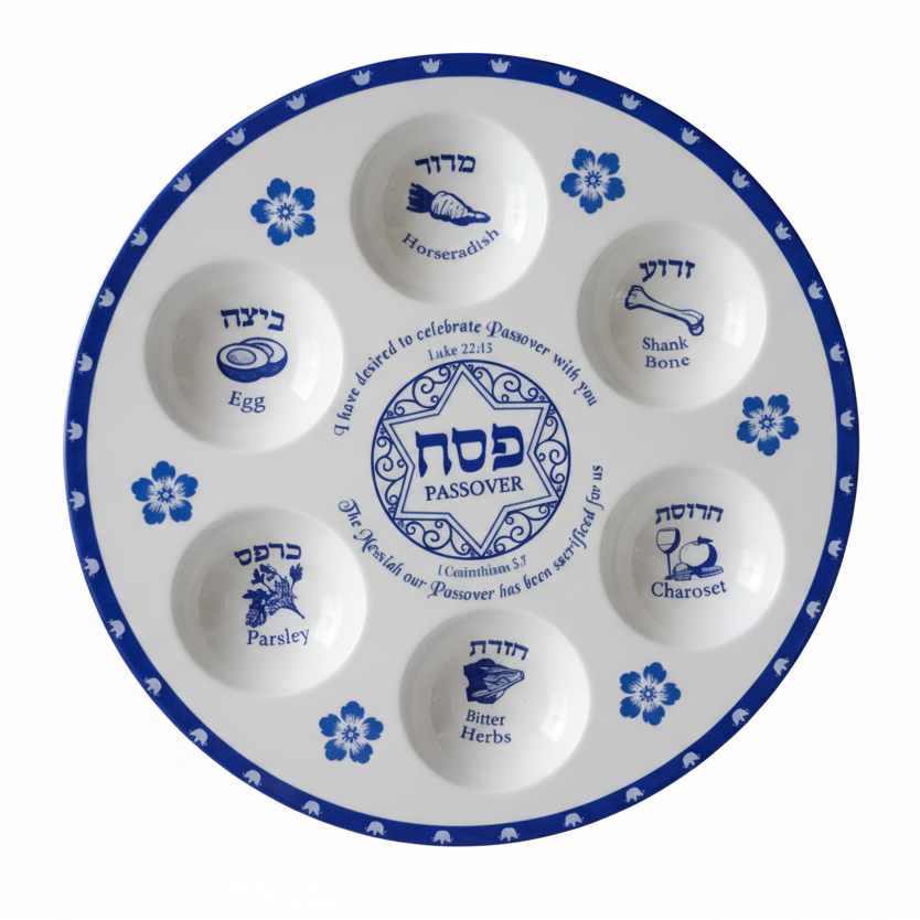 The Fulfilled Passover Seder Plate - Holy Land Gifts