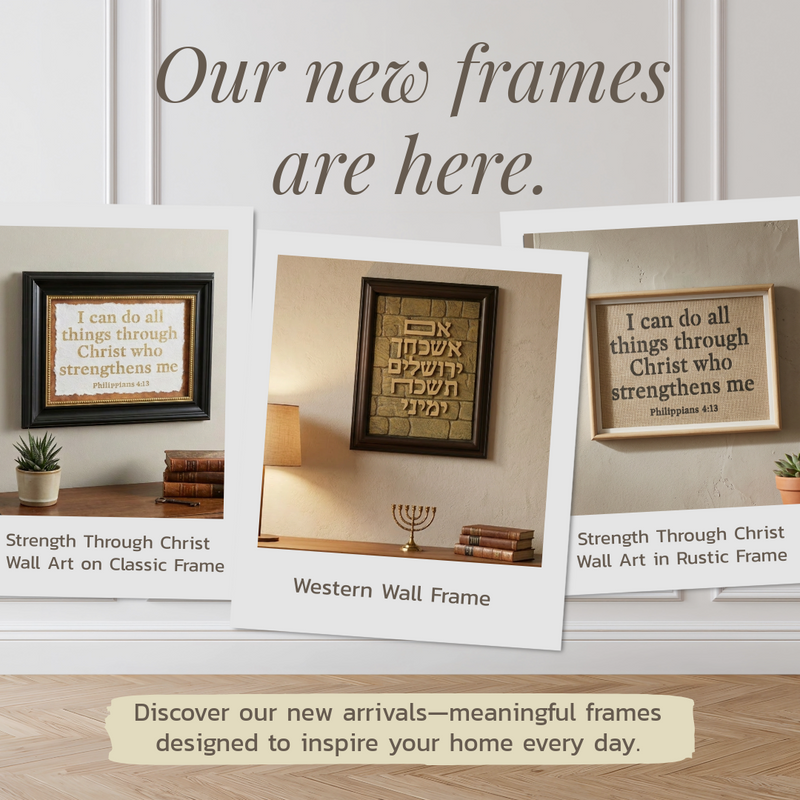 Framed wall art with motivational quotes on a neutral background