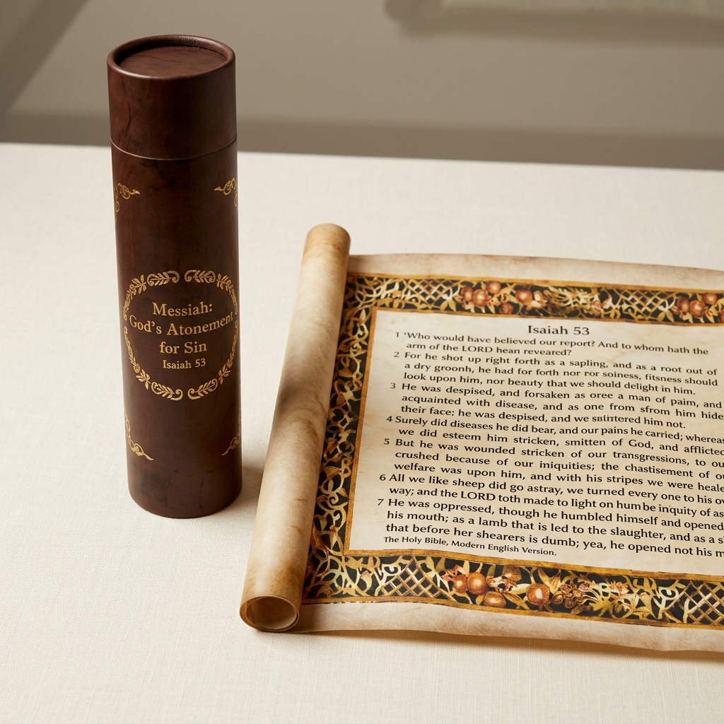 Isaiah 53 Atonement Scroll - Holy Land Gifts
