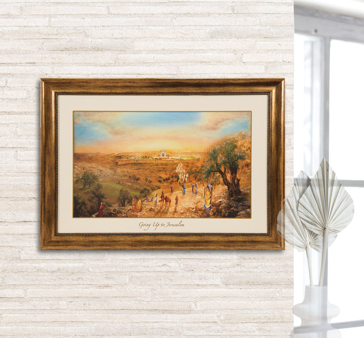 Going Up to Jerusalem Framed Canvas