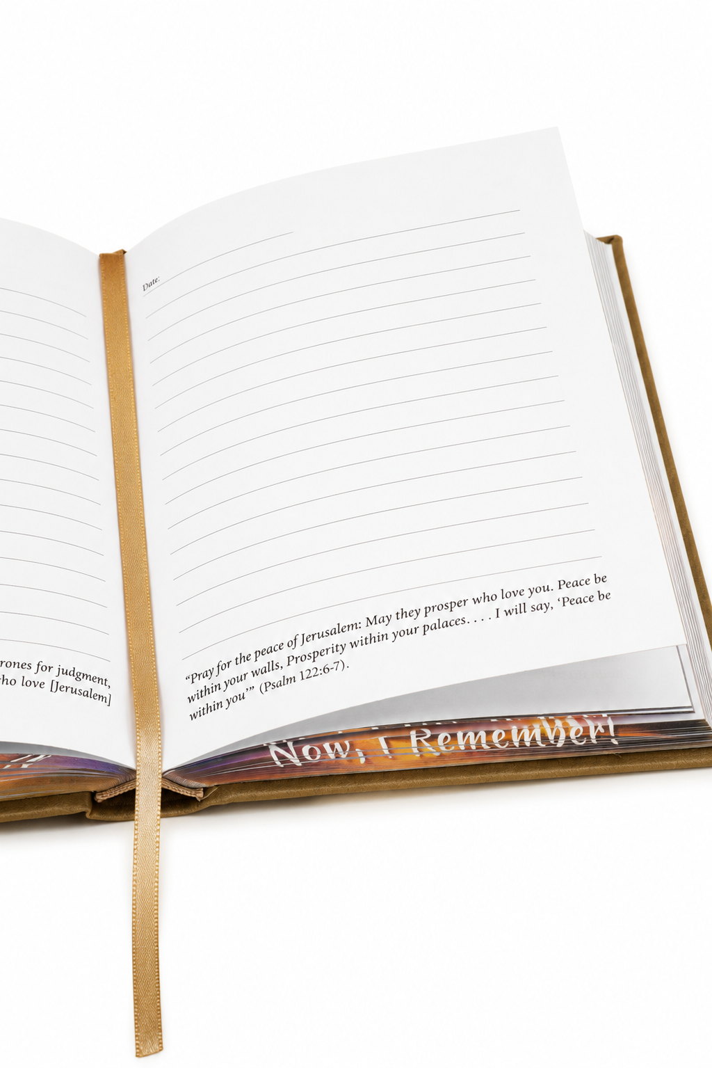 Now, I Remember Journal - Holy Land Gifts