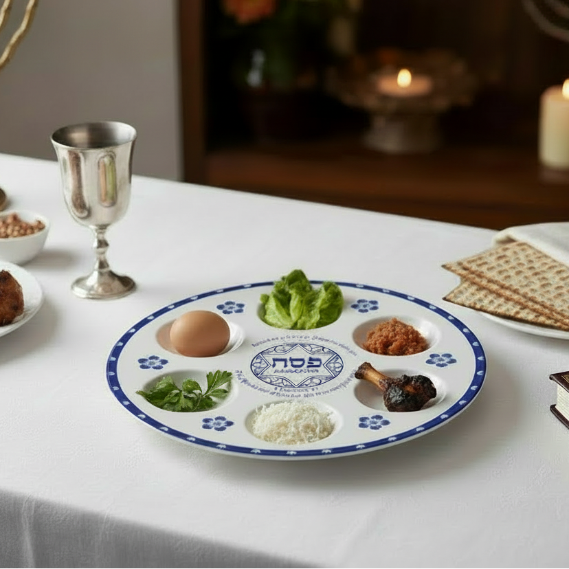 The Fulfilled Passover Seder Plate - Holy Land Gifts