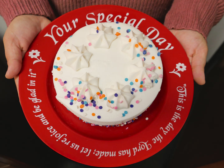 Red Celebration Plate