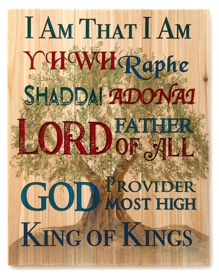 Rustic Names of God Wall Art