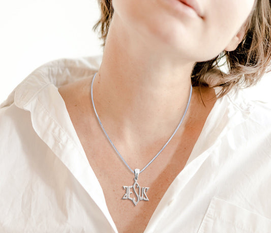 "Jesus" Star of David Necklace - Holy Land Gifts