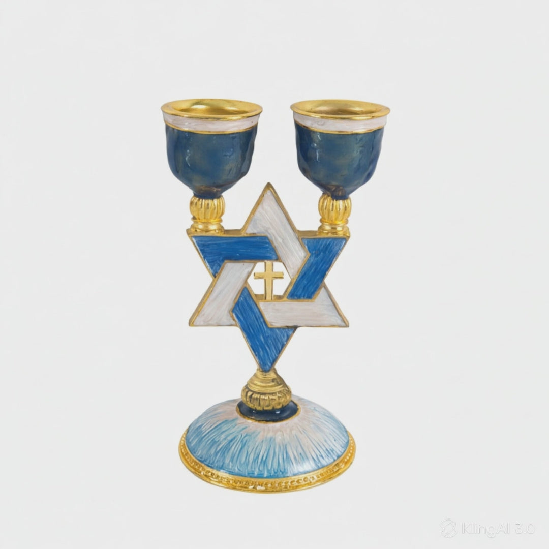 Star of David Shabbat Candle Holder